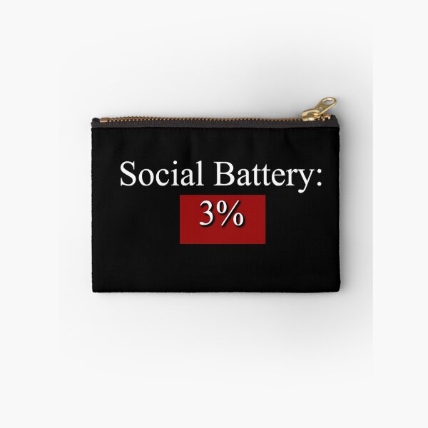 Item preview, Social Battery 3% designed and sold by BrutalMoodWear.