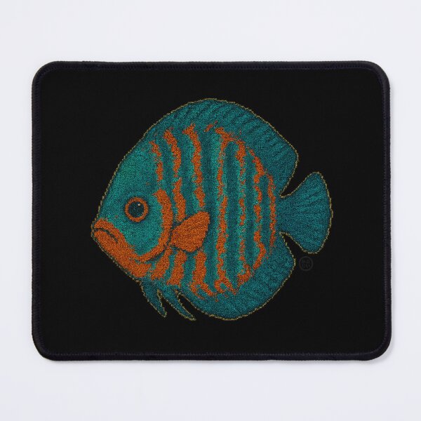 Item preview, Discus Fish - Chunky Style - Amazon Fish - Unimpressed Fish - Green Orange Fish designed and sold by Kabuji Store.