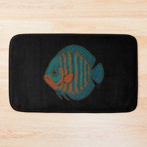 Item preview, Discus Fish - Chunky Style - Amazon Fish - Unimpressed Fish - Green Orange Fish designed and sold by Kabuji Store.