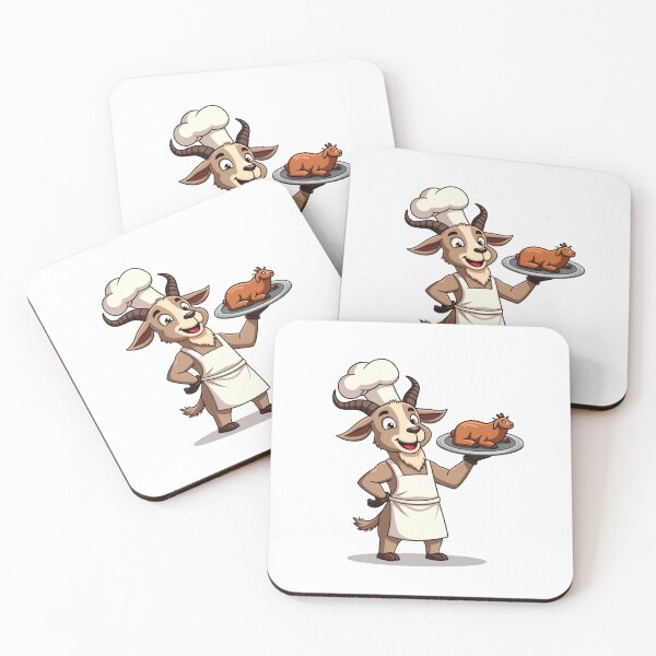 Item preview, Chef Goat – Dark Humor Roast Goat Cartoon designed and sold by MzulhilmiZam.
