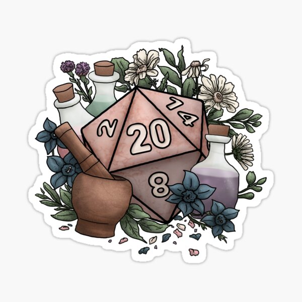 Item preview, Alchemist D20 Tabletop RPG Gaming Dice designed and sold by Kiel Chenier + Cassidy June Art.