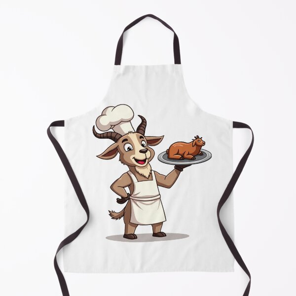 Item preview, Chef Goat – Dark Humor Roast Goat Cartoon designed and sold by MzulhilmiZam.