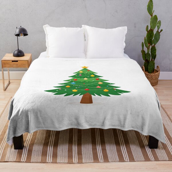 Artikelvorschau, Weihnachtsbaum mit Ornamenten – Festliche Feiertagsillustration entworfen und verkauft von PrintCreations9.