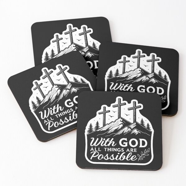 Item preview, Matthew 19:26 With God All Things Are Possible designed and sold by plushism.