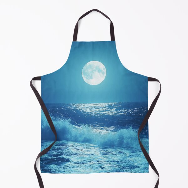 Item preview, Midnight Serenity - Full Moon Over the Ocean designed and sold by lematworks.