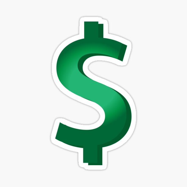 Pegatinas Signo De Dolar Redbubble