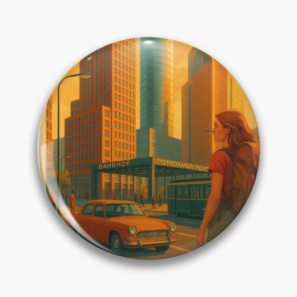 Item preview, I love Berlin Germany POTSDAMER PLATZ Poster and Greeting Card designed and sold by Earth Celebration Designs.