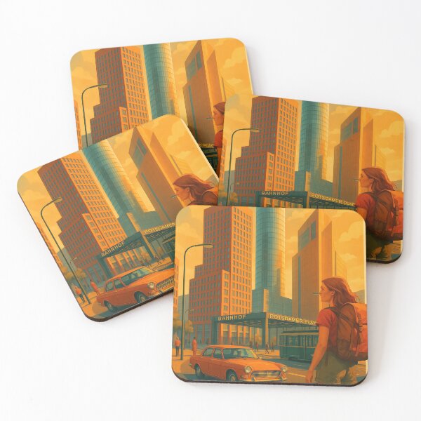 Item preview, I love Berlin Germany POTSDAMER PLATZ Poster and Greeting Card designed and sold by Earth Celebration Designs.