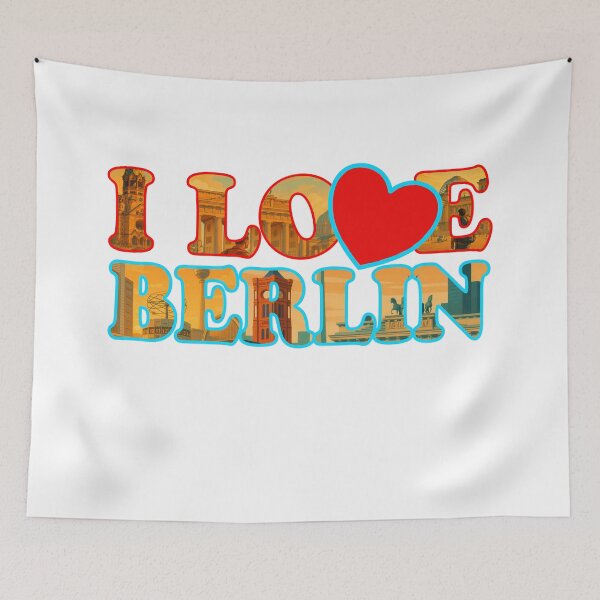Item preview, I love Berlin Germany POTSDAMER PLATZ Poster and Greeting Card designed and sold by Earth Celebration Designs.