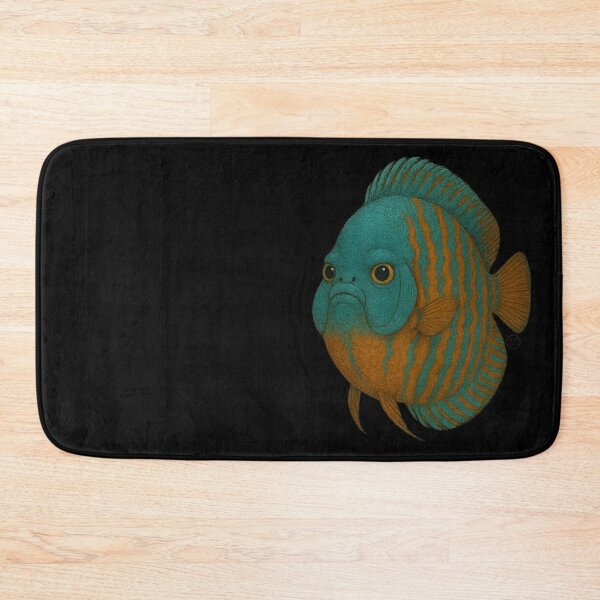 Item preview, Discus Fish - Chunky Style - Amazon Fish - Unimpressed Fish - Green Orange Fish designed and sold by Kabuji Store.