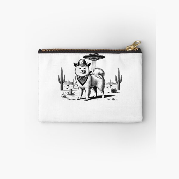 Item preview, Vintage Retro Japanese Spitz UFO Western Country Wild West Dog Mom Dad designed and sold by Kimberley King Art  King Art.