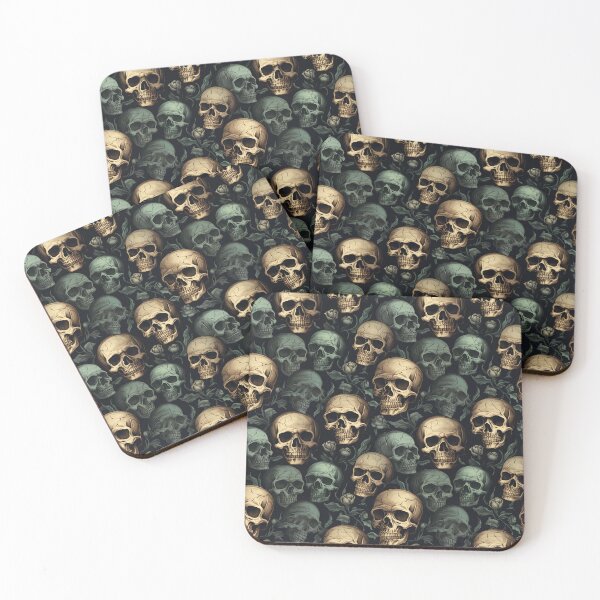 Item preview, Gothic Skulls Pattern designed and sold by AntiPops.