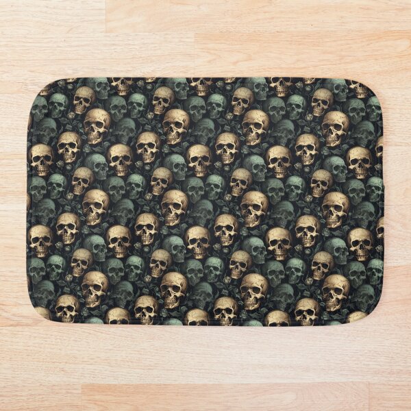 Item preview, Patrón de calaveras góticas designed and sold by AntiPops.
