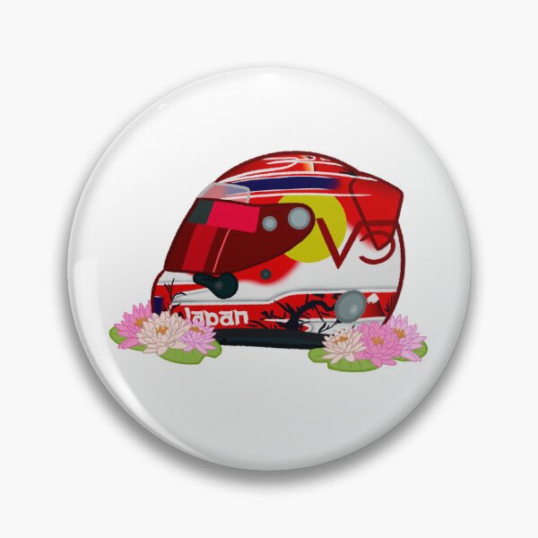 Item preview, Sebastian Vettel 2014 Suzuka Helmet With Flowers  designed and sold by OriDraws.