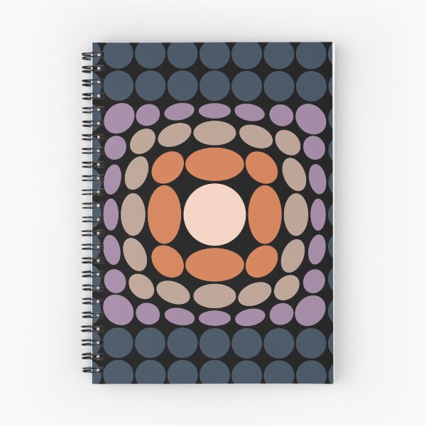 Item preview, Vasarely Homage 241107 Dusty Mauve, Warm Taupe, Burnt Sienna, Soft Peach Circles XL designed and sold by Malaconotus.