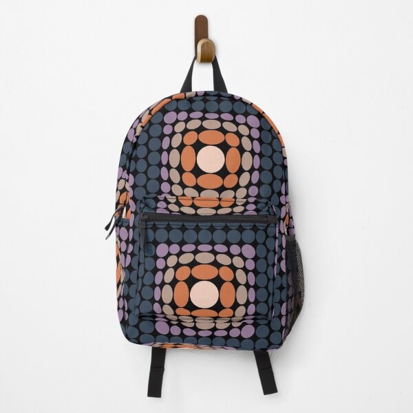 Item preview, Vasarely Homage 241107 Dusty Mauve, Warm Taupe, Burnt Sienna, Soft Peach Circles XL designed and sold by Malaconotus.