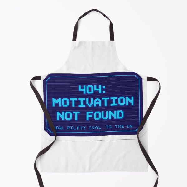 Item preview, 404: Motivation Not Found – Funny Error Message Sticker for Procrastinators & Students designed and sold by Sunny Rathor.