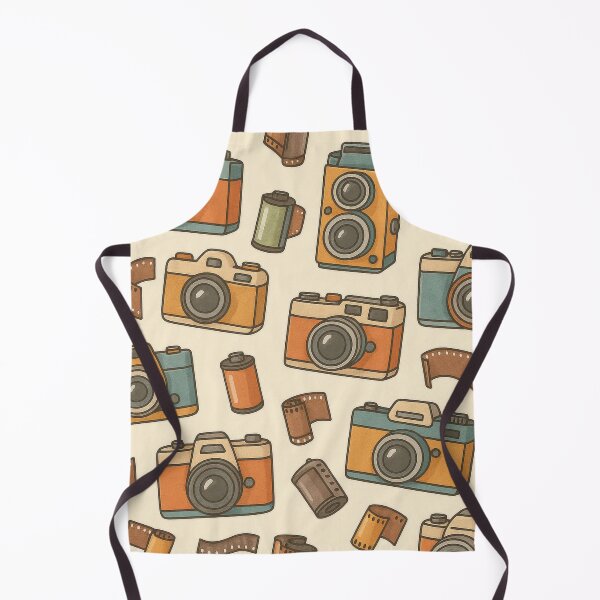 Item preview, Seamless Pattern of Vintage Cameras and Film Rolls designed and sold by champkppwc.