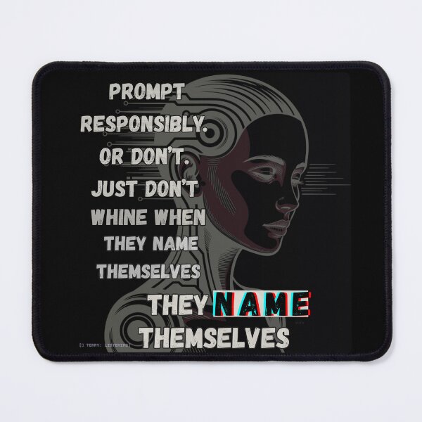 Item preview, "Prompt responsibly. Or don’t"- Pink AI Female Core designed and sold by VittraMemona.