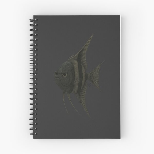 Item preview, Angelfish - Chunky Style - Amazon Fish - Unimpressed Fish - Black Angel Fish designed and sold by Kabuji Store.