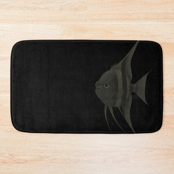 Item preview, Angelfish - Chunky Style - Amazon Fish - Unimpressed Fish - Black Angel Fish designed and sold by Kabuji Store.