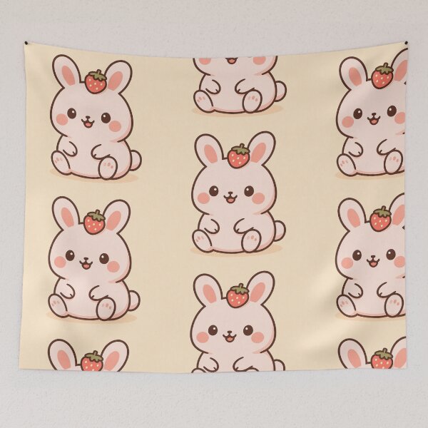 Item preview, Mochi Bunny Squad – Sweet Treat Time designed and sold by bhanus404.