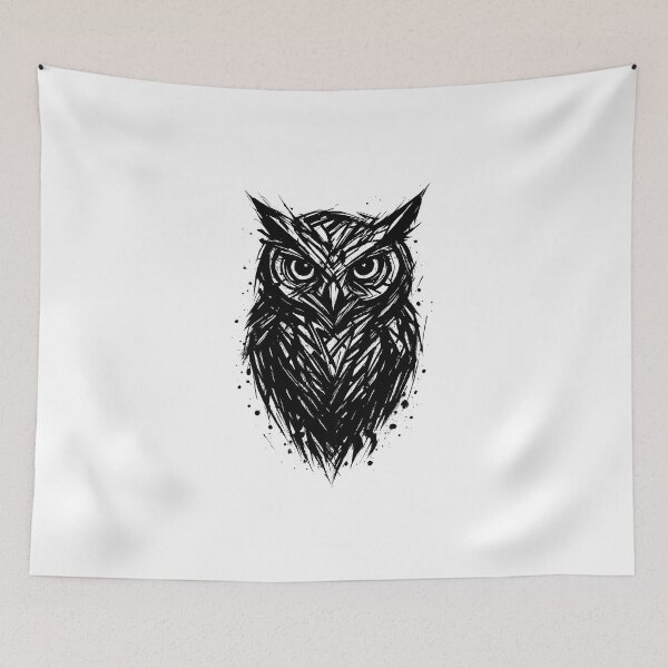 Item preview, Abstract White Owl designed and sold by presentideaas.