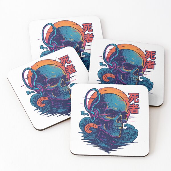 Item preview, Cyber Oni Skull – Glitchwave Death Samurai Design designed and sold by suchy1581.