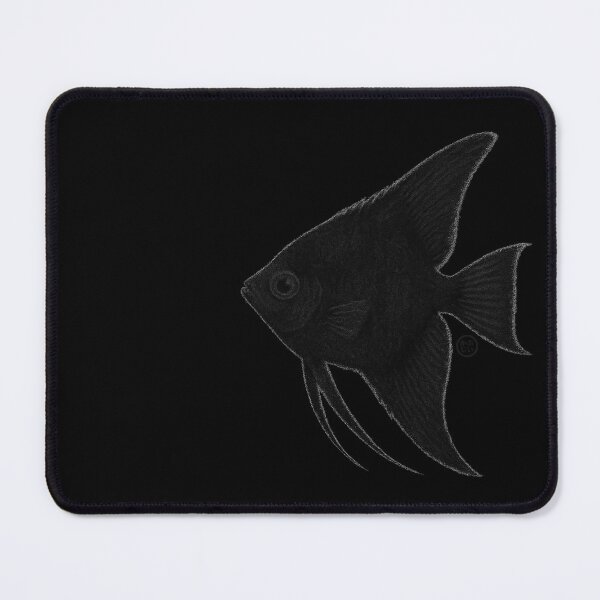 Item preview, Angelfish - Vintage Japanese Style - Black Angel Fish designed and sold by Kabuji Store.