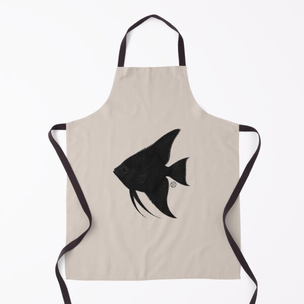 Item preview, Angelfish - Vintage Japanese Style - Black Angel Fish designed and sold by Kabuji Store.