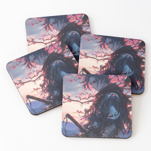 Item preview, Japanese Dororo Anime Samurai Sakura Scenic Morning Reflection designed and sold by mildaclairmo.