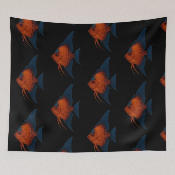 Item preview, Angelfish - Vintage Japanese Style - Unreal Angel Fish designed and sold by Kabuji Store.