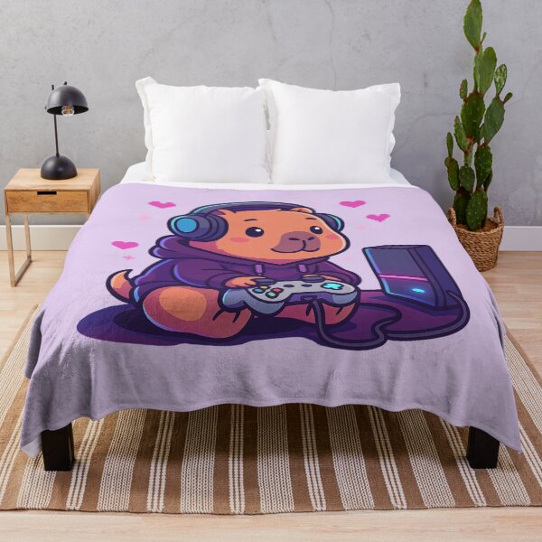 Item preview, Capybara Gamer – Maximum Kawaii Level designed and sold by Doostod.