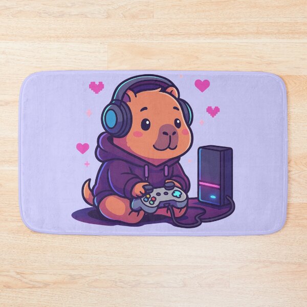 Item preview, Capybara Gamer – Maximum Kawaii Level designed and sold by Doostod.