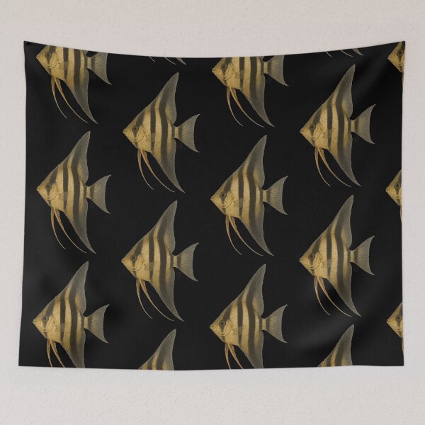 Item preview, Angelfish - Vintage Japanese Style - Common Angel Fish designed and sold by Kabuji Store.