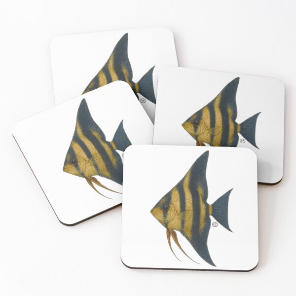 Item preview, Angelfish - Vintage Japanese Style - Unreal Color Angel Fish designed and sold by Kabuji Store.