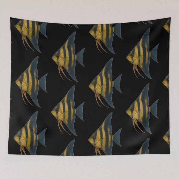 Item preview, Angelfish - Vintage Japanese Style - Unreal Color Angel Fish designed and sold by Kabuji Store.