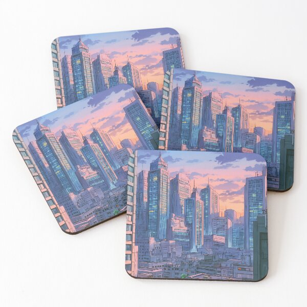 Item preview, Retro Anime Cityscape designed and sold by bapupa.