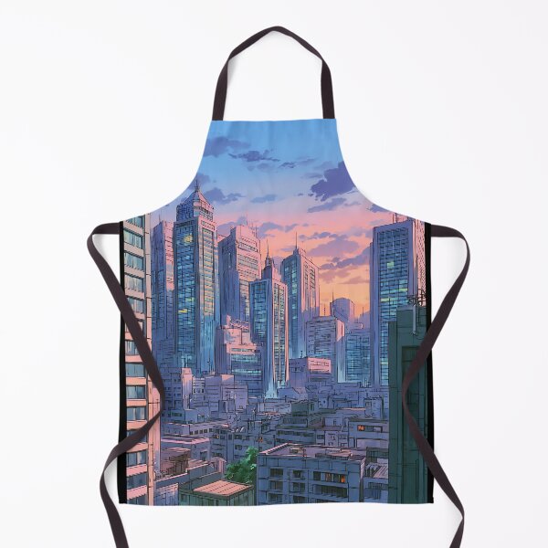 Item preview, Retro Anime Cityscape designed and sold by bapupa.