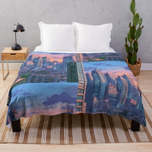 Item preview, Retro Anime Cityscape designed and sold by bapupa.