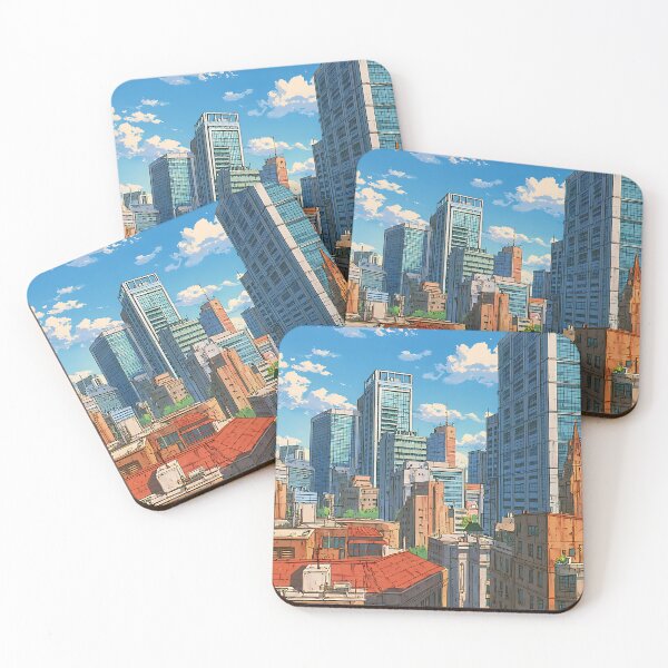 Item preview, Vibrant Anime Cityscape designed and sold by bapupa.