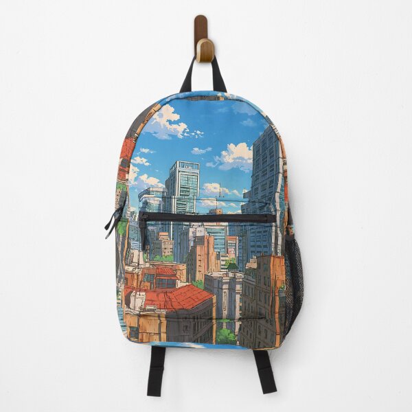 Item preview, Vibrant Anime Cityscape designed and sold by bapupa.