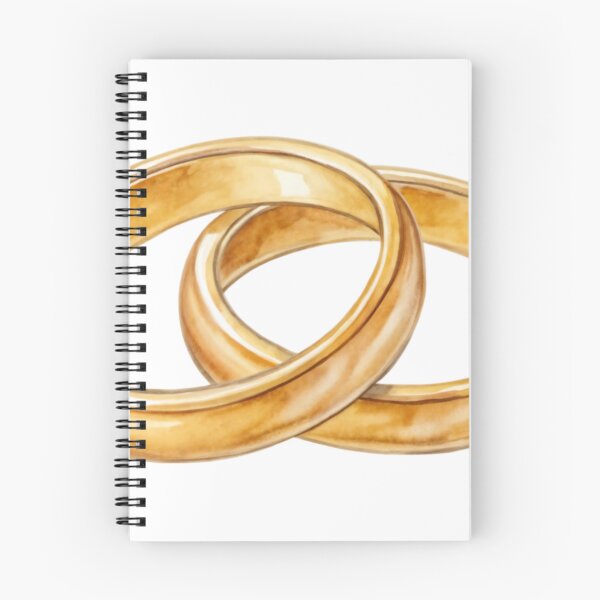 Item preview, Two Interlocked Gold Rings on a Transparent Background designed and sold by Creative88Art.