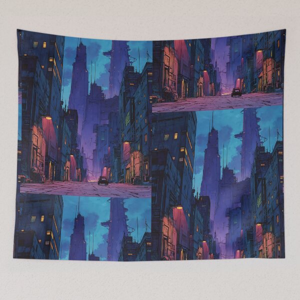 Item preview, Cyberpunk Anime Cityscape designed and sold by bapupa.