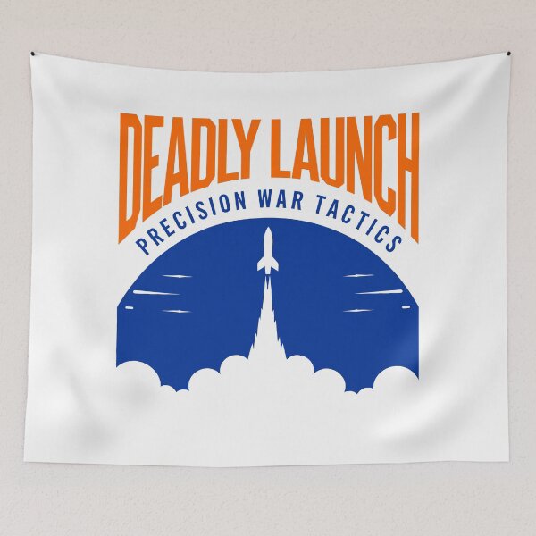 Item preview, Deadly Launch – Precision War Tactics Rocket Design designed and sold by SohaTrends.