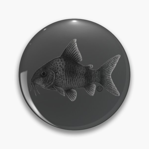 Item preview, Corydora - Vintage Japanese Inspired Style - Black Corydoras designed and sold by Kabuji Store.