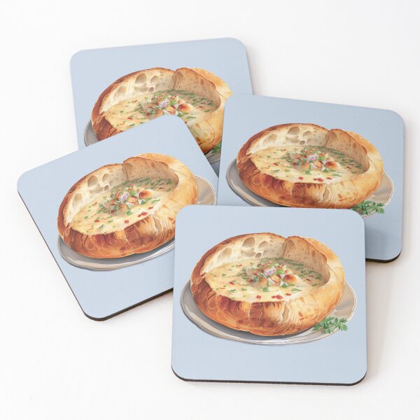 Item preview, Hearty Seafood Soup In A Bread Bowl designed and sold by Alicia Chee.