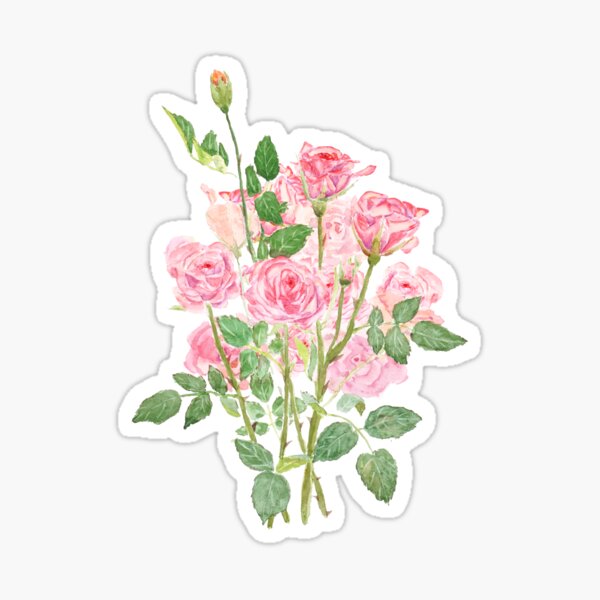 Item preview, pink rose bouquet 2025 designed and sold by ColorandColor.