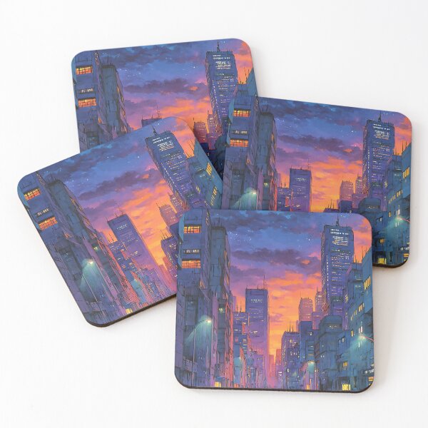 Item preview, Futuristic Cyberpunk Anime City designed and sold by bapupa.