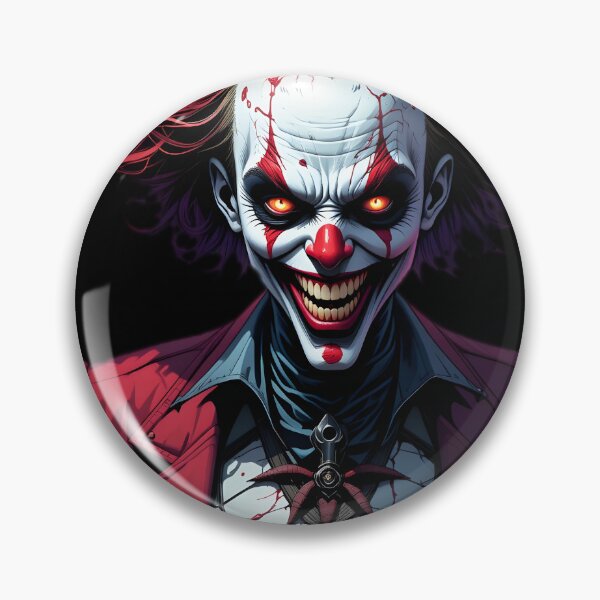Aperçu de l'œuvre Crimson Jester – Portrait de clown gothique créée et vendue par BrushRushX.